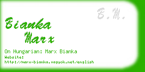 bianka marx business card